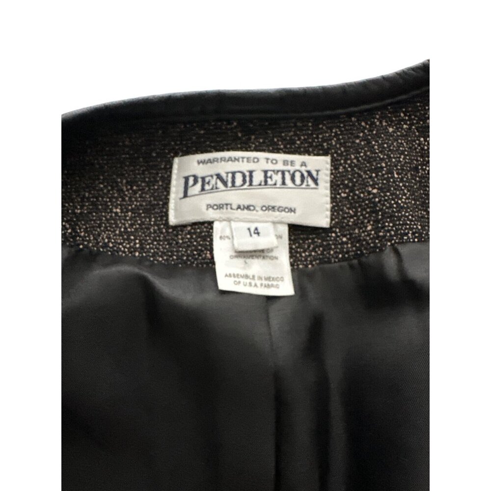 Pendleton Brownish Black Blazer With Button Detail - image 8